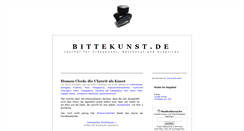 Desktop Screenshot of bittekunst.de